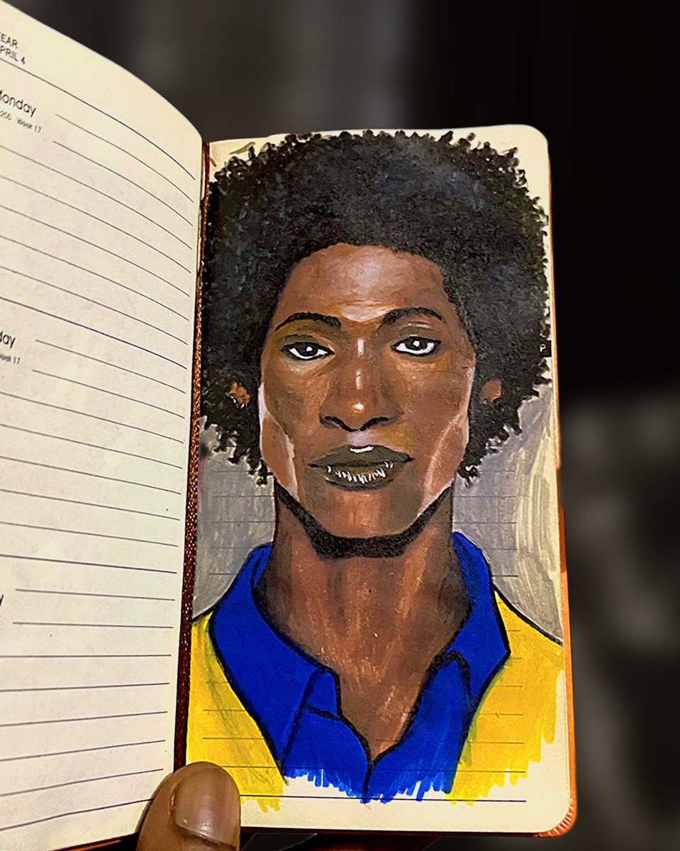 darkskinwest's tweet photo. Not to brag but I sketched and painted this on my notebook:) https://t.co/IcxoVckBLu
