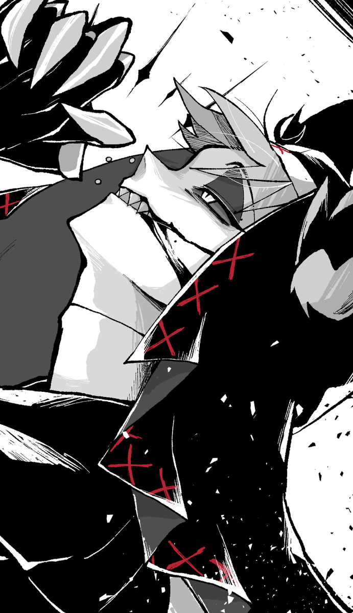 laswest's tweet photo. NO SMILE ALASTOR https://t.co/FMtpSv78Gv
