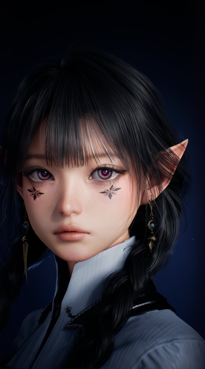 cocco_nini's tweet photo. NVIDIAコントロールパネル->ディスプレイの回転->縦向きにして縦撮り！横向きよりキャラ寄せれるから細かく写せる気がする…
👈のカスタマイズ内は問題ないけど、👉のフィールドSSだと顔（目の位置？）より奥の髪にぼかしかかってしまう… https://t.co/NxW3rAOCik