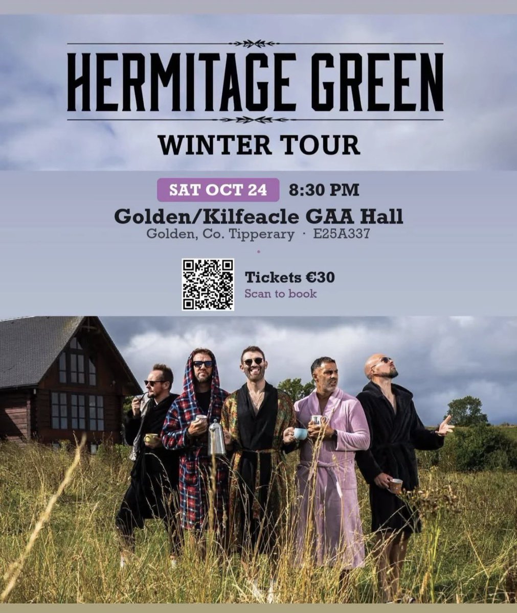GoldenKilfeacle's tweet photo. **WIN FREE TICKETS**
Hermitage Green 
Golden
SAT 24th OCT

Like &amp; Share to be in to win 2 FREE tickets before 9pm Friday 16th Oct to win them.!!

Separate draws on Insta &amp; Facebook too!!

Buy tickets below. 
https://t.co/v85rBdO7a1 https://t.co/tyeA1DUpBM