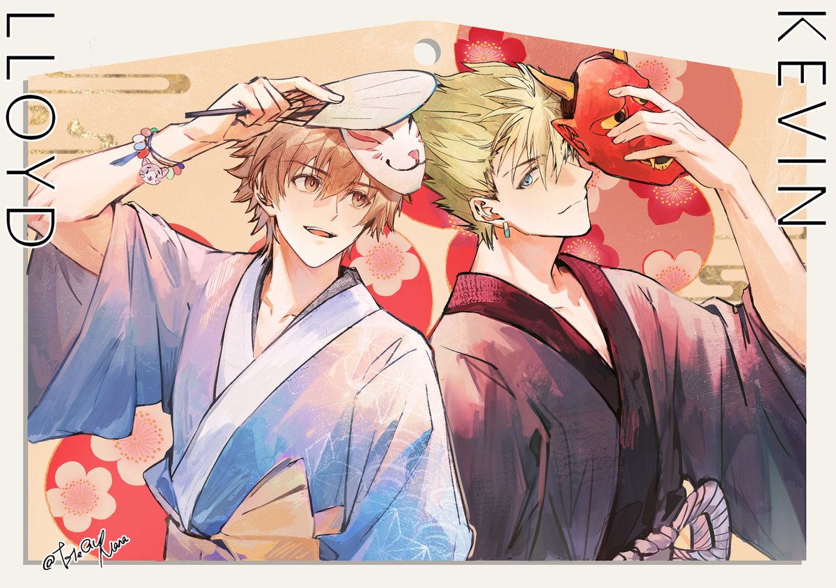 EleGyNANA's tweet photo. 絵馬に載せ忘れた零軌ロイドと空軌ケヴィンも描いてみよう。カップリングはなし
次回はぜひ彼らも連れてきてください、お願いします、彼らも主役なんですから😭😭😭😭😭😭 https://t.co/csinoqUWUR