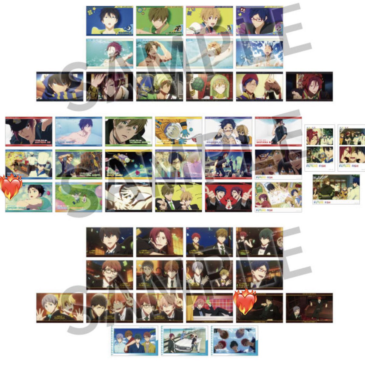 tt_t1311's tweet photo. 【交換】Free!シリーズ ブロマイドコレクション EndingScene

譲)怜　日和　渚　真琴　凛

求） 画像の宗介❤️‍🔥

明日岩美にて交換希望
検索からでもお気軽にお声掛けください🙇 https://t.co/pnjYqPNler