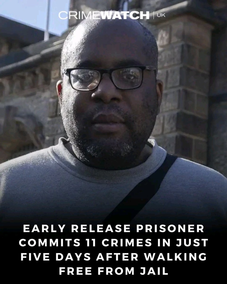 FreyjaBakke's tweet photo. A convicted sex offender with a history of more than 100 offences has been sent back to prison after committing 11 crimes in just five days following his early release from a London jail. https://t.co/PdpGVcx8mN