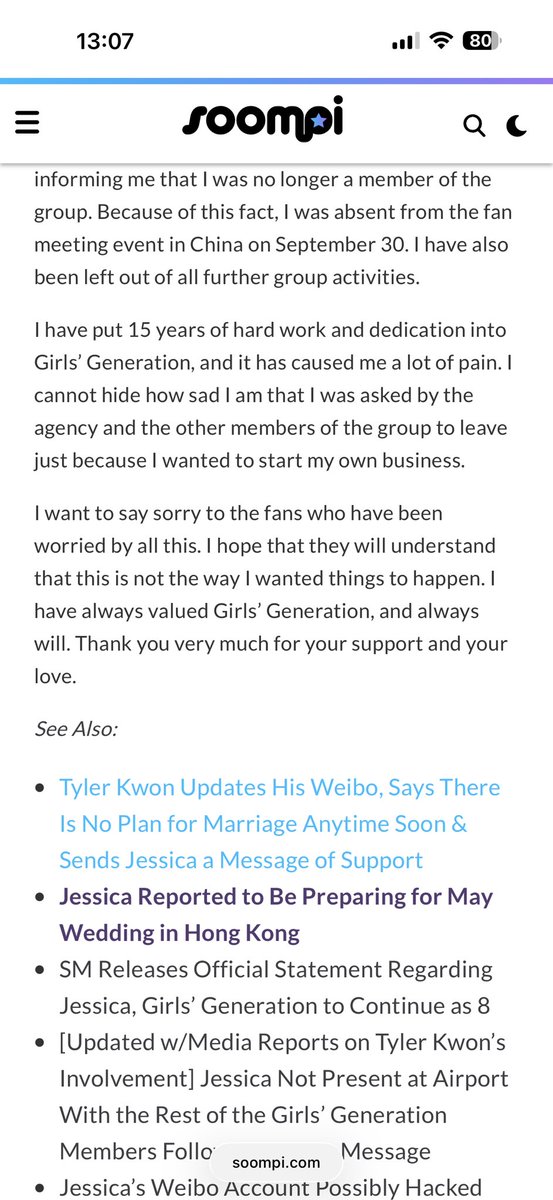 AngLinh64414's tweet photo. “Jessica was the one who tried to destroy them.”

I don’t know who tried to destroy whom first, but maybe you should read her statement.

We all know that being kicked out of the group like that put both her career and her brand at risk. So who was really the villain here? https://t.co/VE54JBPhl3