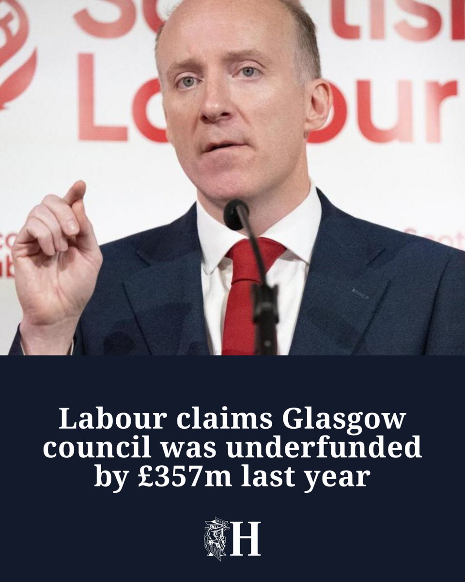 heraldscotland's tweet photo. Scottish Labour leader Michael Marra claims Glasgow City Council was underfunded by £357m last year, as SNP ministers face calls for clarity over plans to reform local government in Scotland 👇 https://t.co/ulQv5cebj6