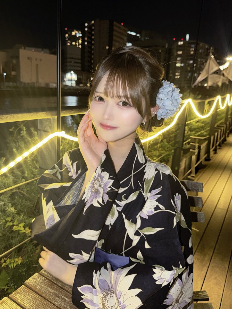 asuma_rinoa's tweet photo. 浴衣着たよ♡ https://t.co/TZGiIfIsv3