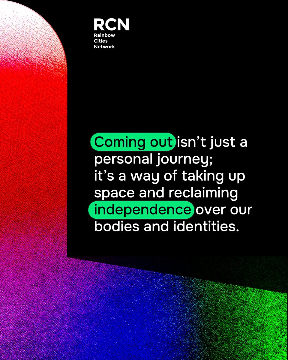 RainbowcitiesO's tweet photo. When you're ready, your city should be ready for you.
#ComingOutDay #LGBTIQ #RainbowCitiesNetwork https://t.co/5lsbeGHwnr