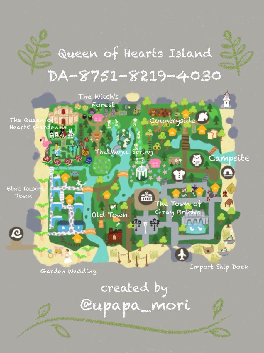 upapa_mori's tweet photo. 𓂃𓂂◌

夢番地登録しました🫧

エリアごとに物語が変わる
ファンタジーな島です📖

DA-8751-8219-4030

地図と見比べながら
お散歩してみてください𖤣𖤥𖠿

 #あつ森 #夢番地 #ACNH  #animalcrossingnewhorizon #dreamaddress https://t.co/8iFoLheJJS