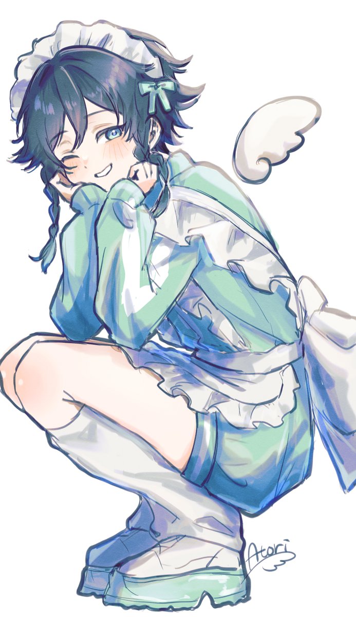 a__ttori's tweet photo. #ウィンクの日　らしいのでウェンティ再掲
※女装あり https://t.co/1vHNiK76Uf