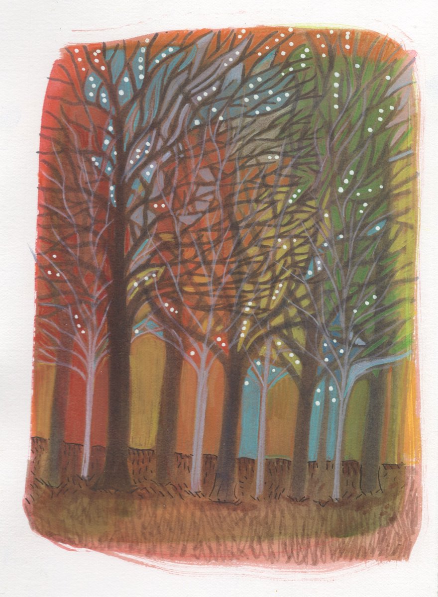 drawstuff's tweet photo. #sundaytrees #autumnishere #peace #nancycarlsonstudios https://t.co/1jLhAP8FVG