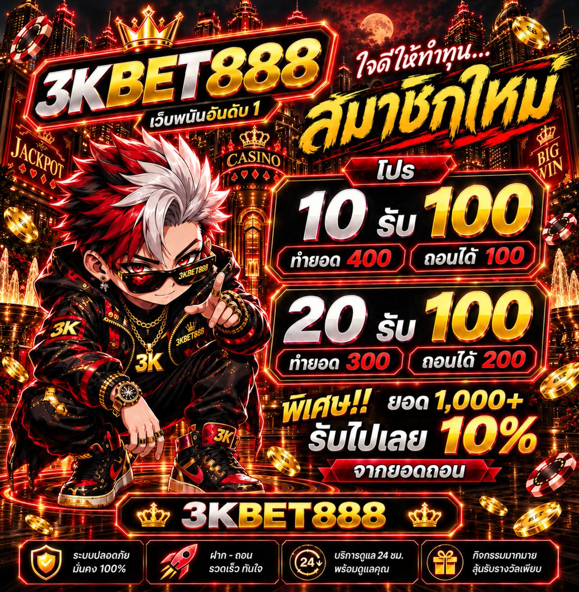 Pin9Mas's tweet photo. 🐲  แตกบ่อย 🔥 โบนัสไหล 🚀 ต้องลอง 
#PGSLOT  🎰 โปรโมชั่นสมาชิกใหม่  ⚡️ 

🏆 เพิ่มอัตราชนะสูงสุด +98% 
📲 สมัคร : https://t.co/57iMoDDAFG

#10รับ100 #ฝาก10รับ100 https://t.co/cAwrbflkGC