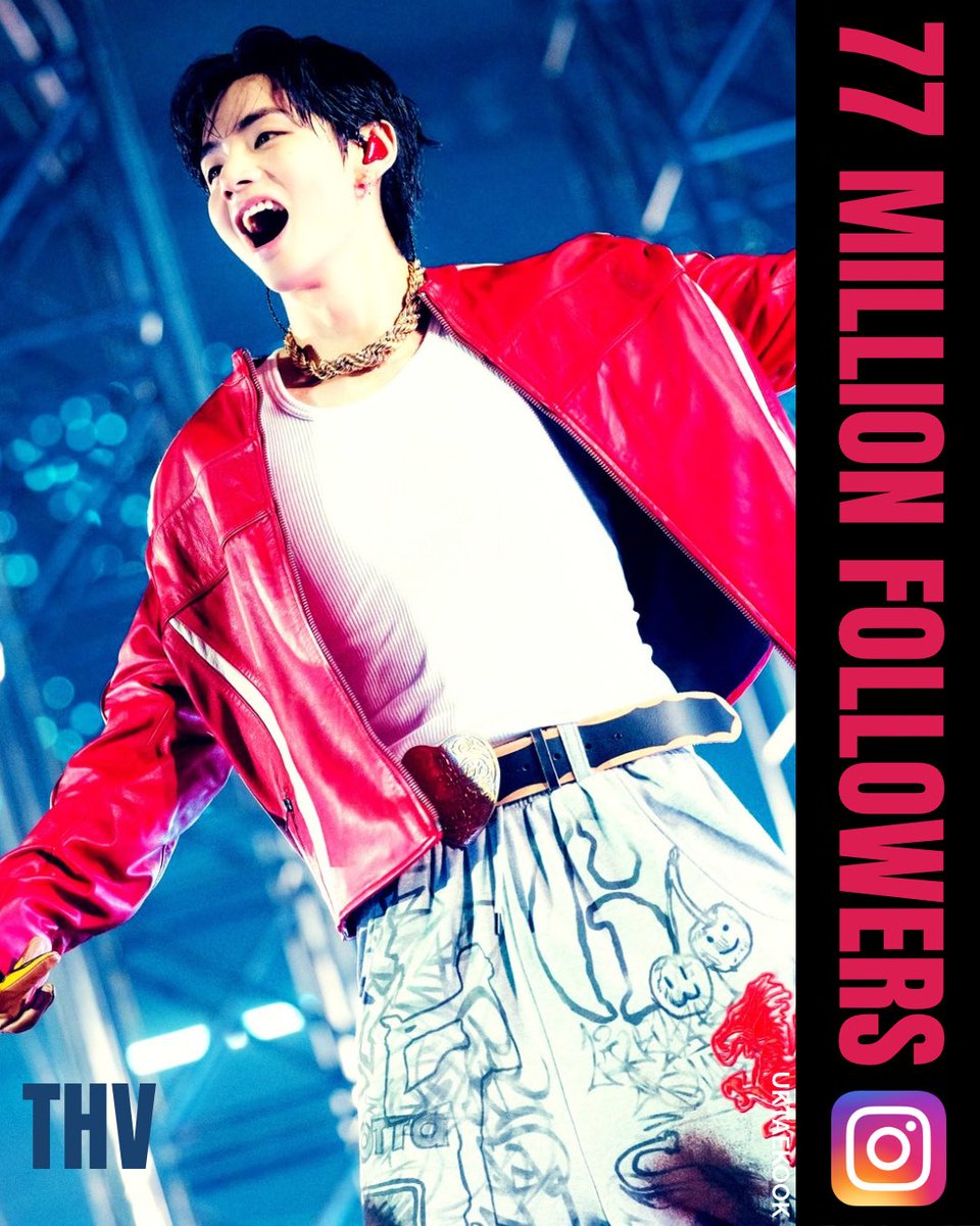 uktaekook's tweet photo. ℹ️ Taehyung (thv) has now surpassed 77 million followers on Instagram🔥👑 

CONGRATULATIONS TAEHYUNG https://t.co/gwn5VcNK0O