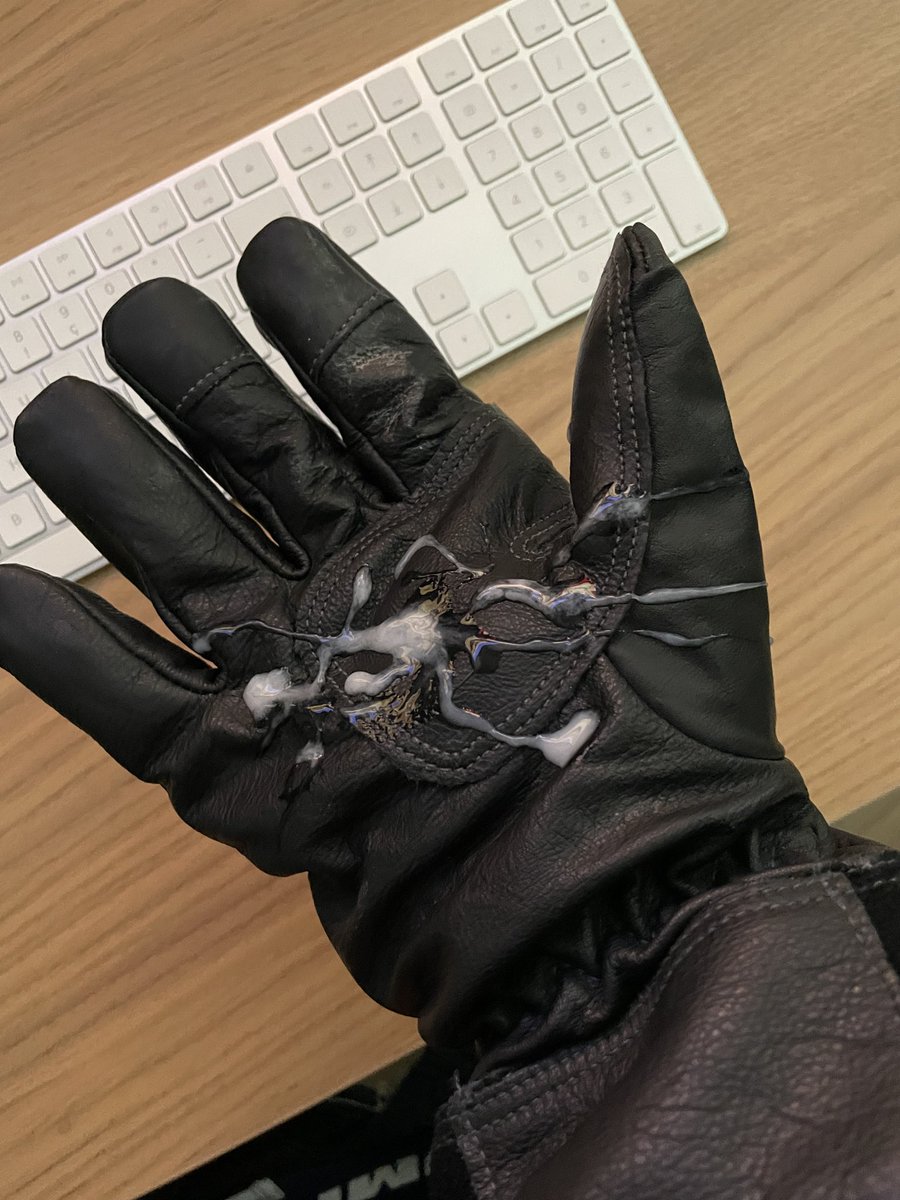 AeroDevo's tweet photo. Check out the result when I slip my hands into my firefighter gloves 😈🍆💦 RT if you wanna lick 👅 https://t.co/8whCVs5fOu