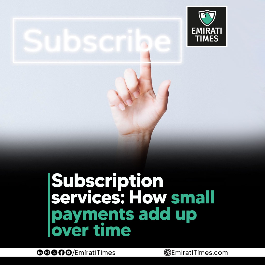 EmiratiTimes's tweet photo. Subscription services make entertainment, shopping and digital tools easier to access, but recurring payments can quietly increase household expenses.
https://t.co/EKkgOQf9uZ

#EmiratiTimes #SubscriptionServices #SpendingHabits #PersonalFinance #ConsumerSpending https://t.co/zW8iGKKTQk