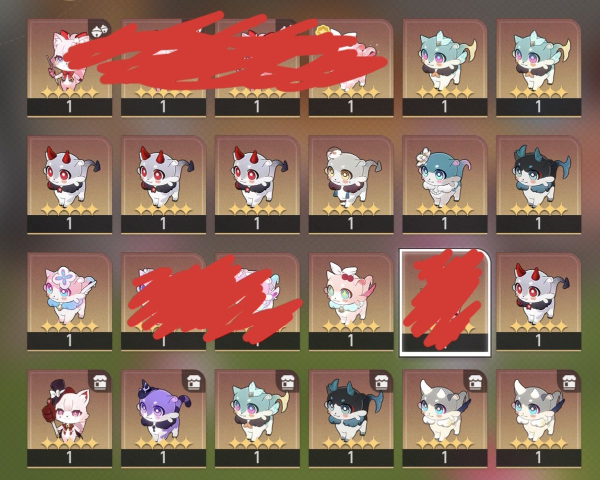 yguangveil's tweet photo. Anyone wanna trade all these chimeras w cyrene? Sparxie for evaneix

Asia server
#hsr https://t.co/PxJORaqCGr