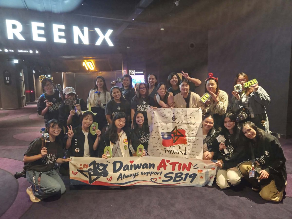 ATINTaiwan_'s tweet photo. Thank you Daiwan A'tin @PingHo0915 for organizing this event πππ. We had fun π. Until next event π€π€π€
Taipei πΉπΌπ
#SB19
#AtinTaiwan
#DaiwanAtin
#WakasAtSimulaConcertFilm https://t.co/yCz0GpENUw