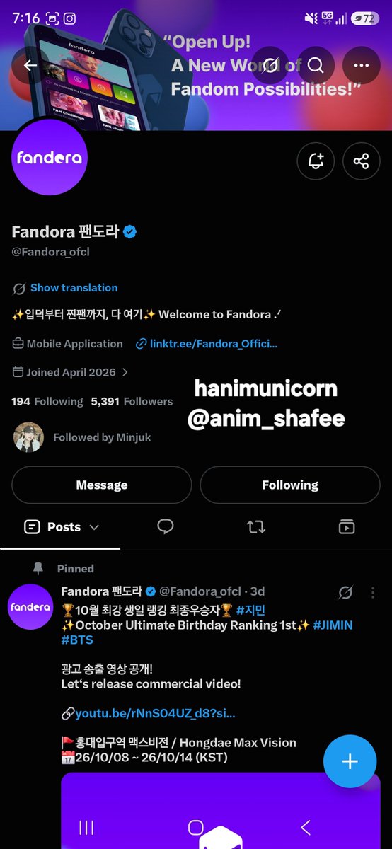 anim_shafee's tweet photo. @Fandora_ofcl @official_KIIRAS 키라스라는 이름으로 세상에 하나뿐인 그림을 그려 가길! 그 작품을 처음부터 끝까지 응원할게 🎨💕
#팬도라이벤트_키라스 #FandoraEvent_KIIRAS #KIIRAS https://t.co/HUQCuMTq3Q