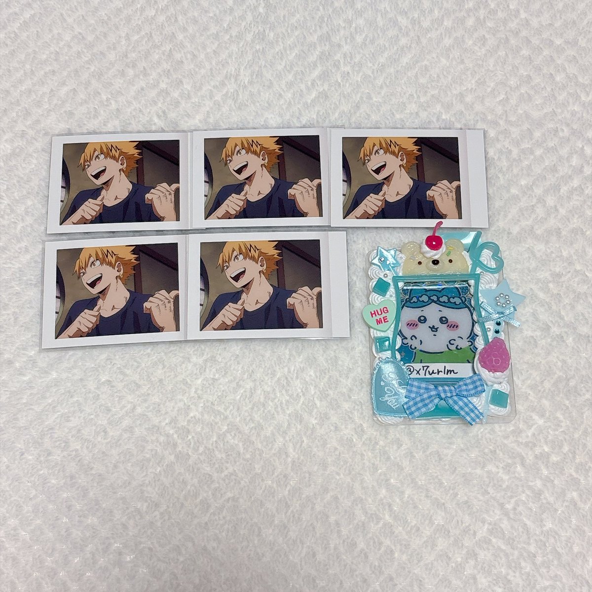 x7urlm's tweet photo. @rnitya_29 みちゃ様こんばんは、お返事ありがとうございます🍒◎
5点お迎えしておりまして、もし宜しければこちらの絵柄を追加して５：５のご交換は可能でしょうか？他でお決まりの場合は３：３でお願い出来ますと幸いです🌻
お取引のためフォロー失礼致します(❁ᴗ͈ˬᴗ͈) https://t.co/JH3mNUQiHn