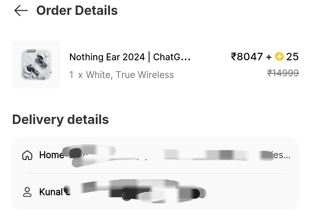 King110S's tweet photo. Never ever buy a NOTHING earbuds, 
*quite expensive 
*Nowhere stands around Nothing mobile repo 
*Went service centre regarding battery draining in 5 minutes 
*Got a call for replacement by spending Rs.8000 again instead of repair. https://t.co/4xVuKawBB8