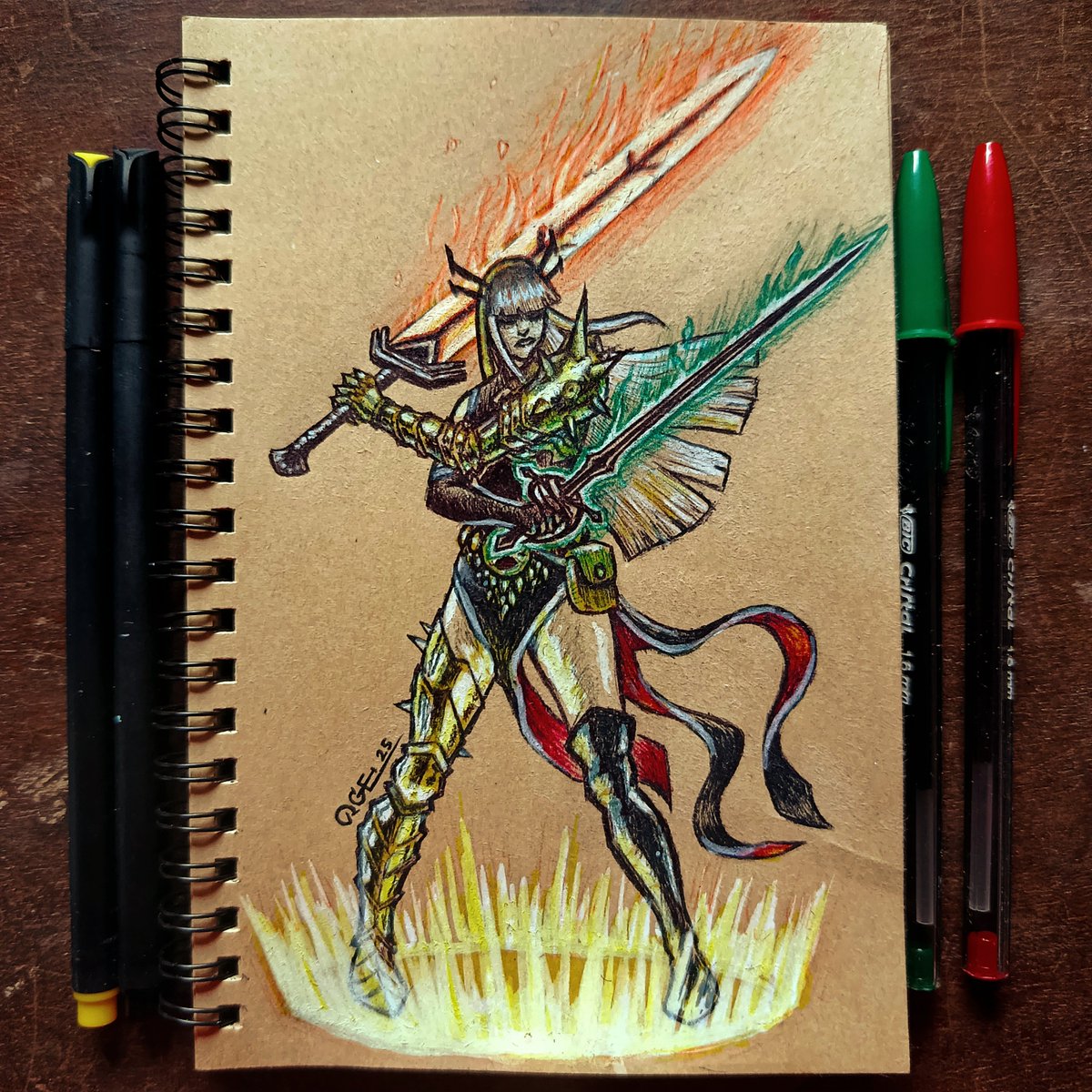 CEnekwa's tweet photo. @nvak44 I've literally been drawing these out of hunger for this era since last year when we didn't get a new mystical suit in Magik #5 π
#Magik #Darkchild #tabard #demonmage https://t.co/QbW4HKX317