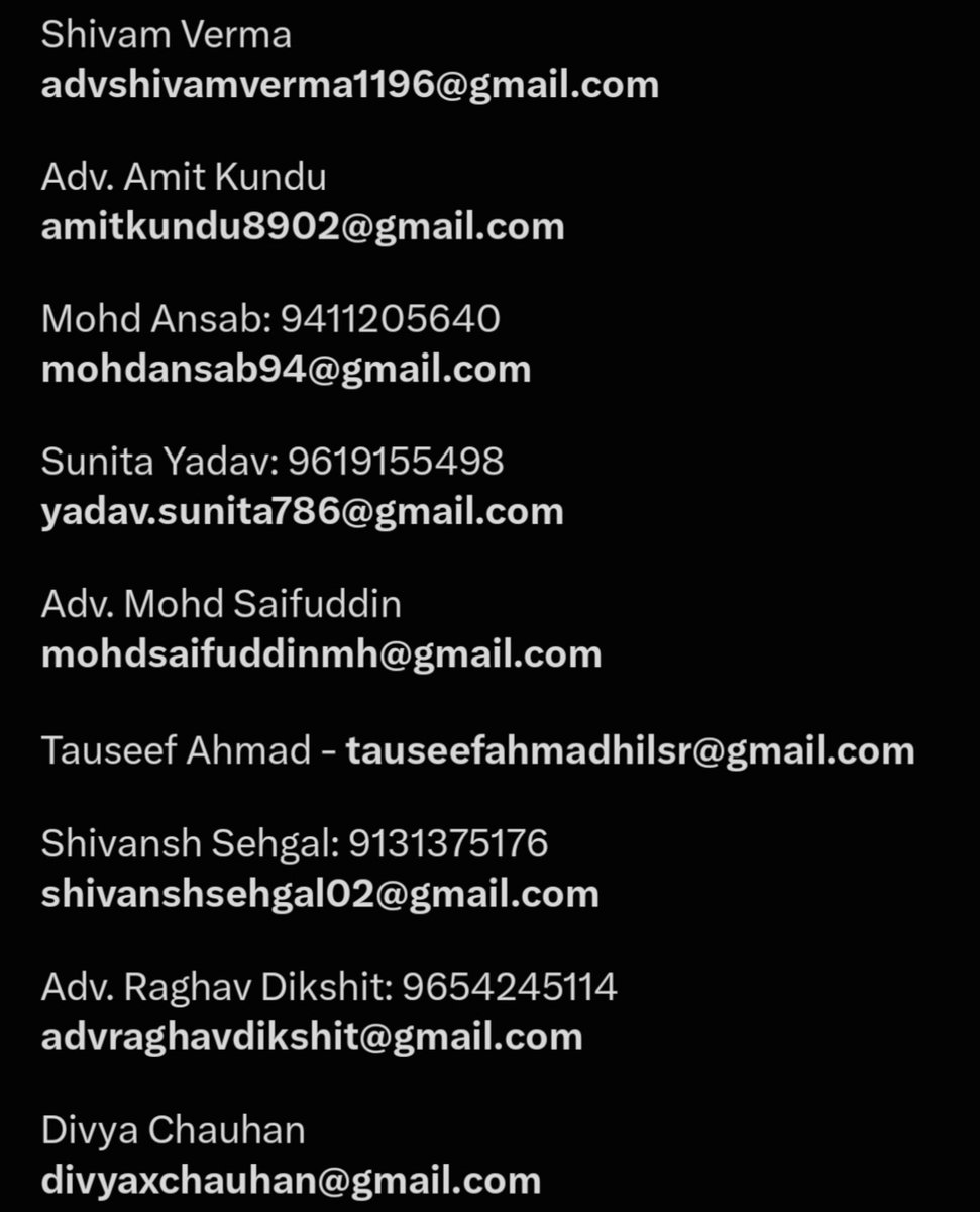hirluchirluchir's tweet photo. LEGAL SUPPORT- DELHI!!!! https://t.co/hmi40gV0Ic
