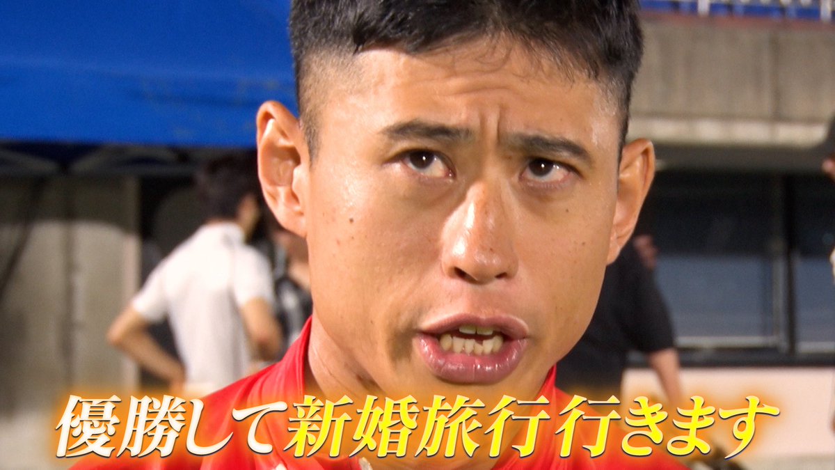 oni_renchan's tweet photo. ＼#千鳥の鬼レンチャン／👹放送中👹

第❽回 #男子400m走サバイバルレンチャン 💨

決勝に残ったのは🏃‍♂️🏃

グループのために悲願…
B&ZAI #菅田琳寧 さん🎷❤️
#BandZAI

#やままん庄司 の完璧(？)サポート
新時代築けるか… #おばたのお兄さん 💸

森保家の無念をここで晴らせるか #森保陸 さん⚽️ 

愛する奥様と新婚旅行に行きたい‼️
 #ワタリ119 さん🧑‍🚒