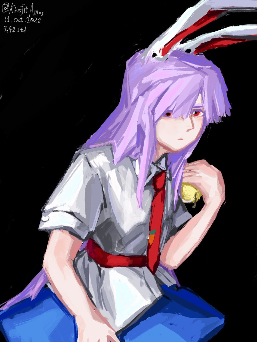 KrisfitAmos's tweet photo. Udongein holding a pear.

Today's drawing practice result.
#Reisen_Udongein_Inaba #TouhouProject https://t.co/0m3B4FWRP4