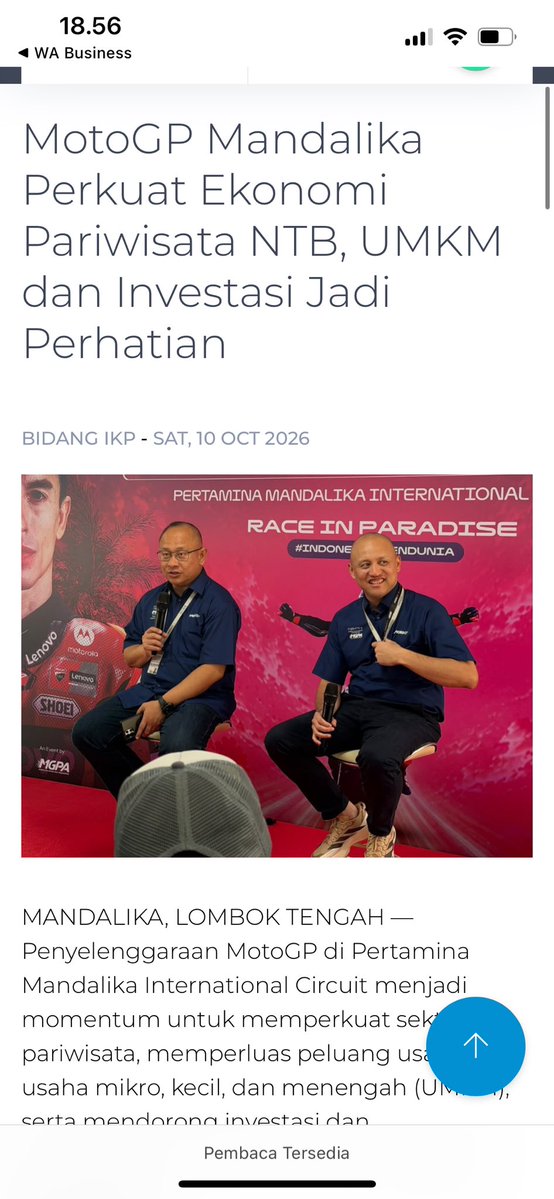 RandikaSeloma's tweet photo. warung makan dan penginapan warga selalu penuh oleh pengunjung, Dampak Ekonomi MotoGP benar-benar terasa langsung manfaatnya di #GrandPrixMandalika https://t.co/uuI8xrwn0y