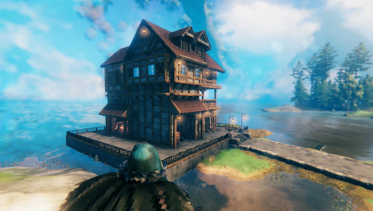 jazutaka's tweet photo. お気に入りの家

#Valheim　#ValheimBuild　#ヴァルヘイム https://t.co/hqNHCSxpte