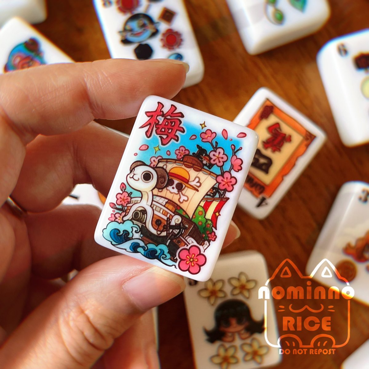 Nominno_rice's tweet photo. #ONEPIECE Mahjong design! 🀄️ https://t.co/W4HUl17Huf