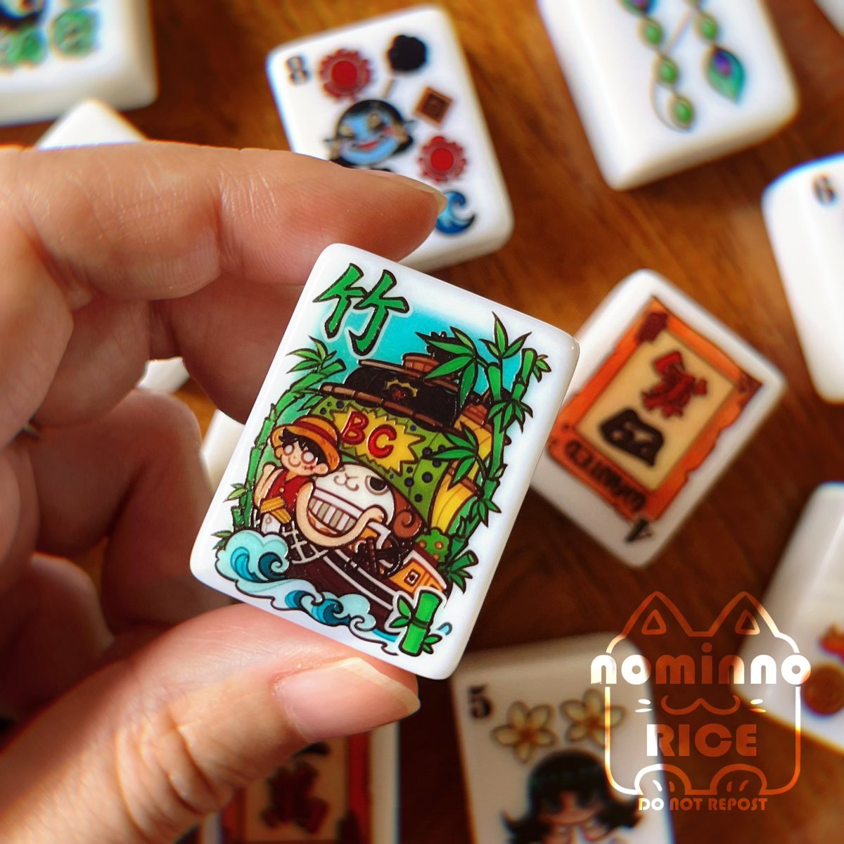 Nominno_rice's tweet photo. #ONEPIECE Mahjong design! 🀄️ https://t.co/W4HUl17Huf