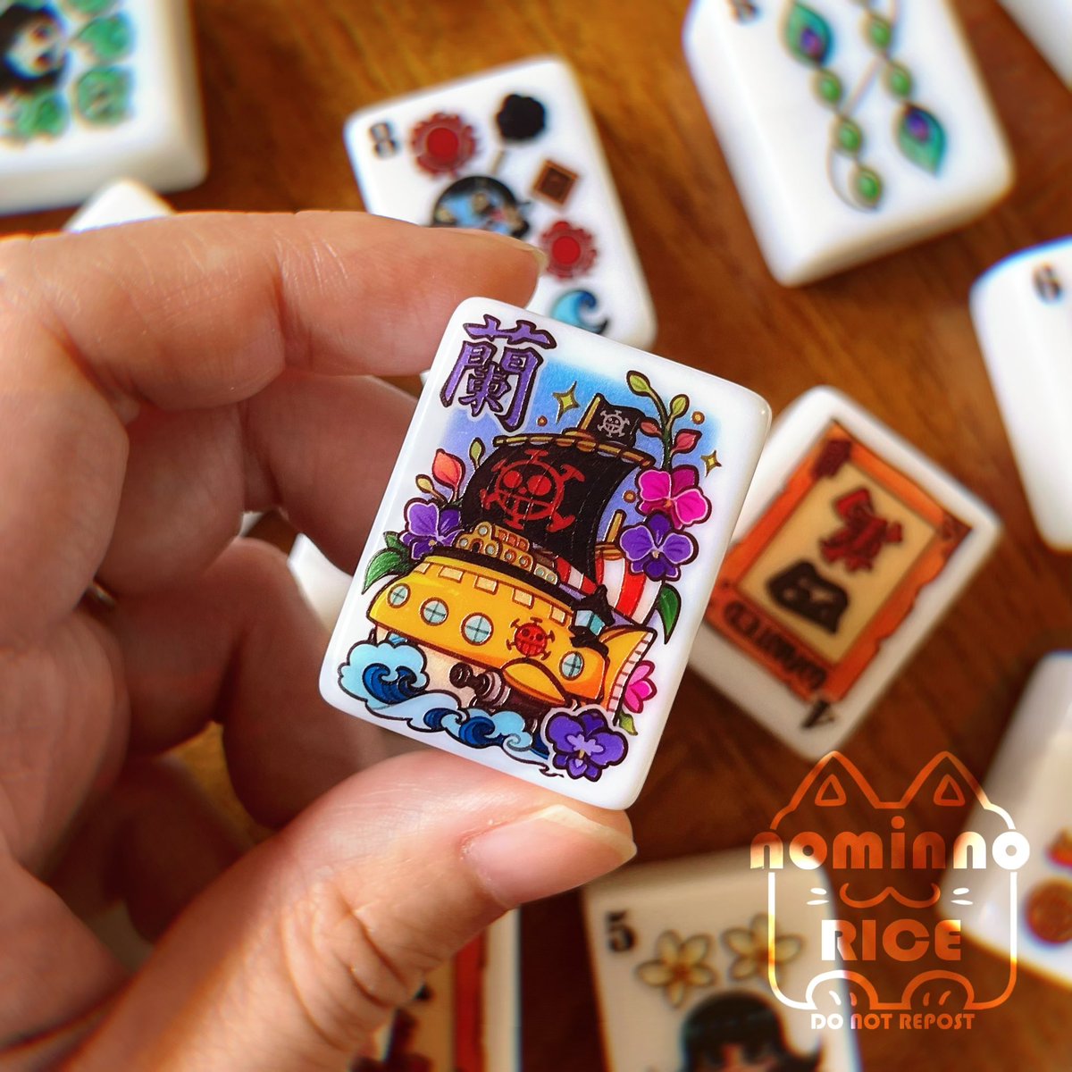 Nominno_rice's tweet photo. #ONEPIECE Mahjong design! 🀄️ https://t.co/W4HUl17Huf