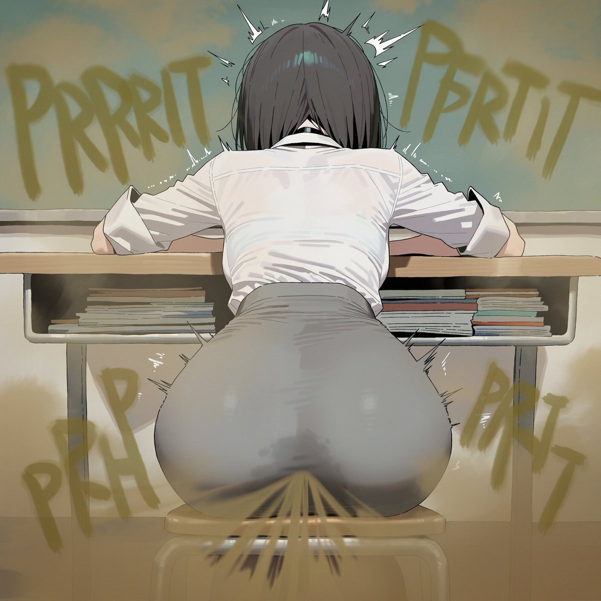 angeul_bangeul's tweet photo. #おなら #fart
I can’t focus on the class because of the student in front of me...

But she seems to be really struggling to hold it in, so I can’t bring myself to say anything. https://t.co/YQN7RJmRB7