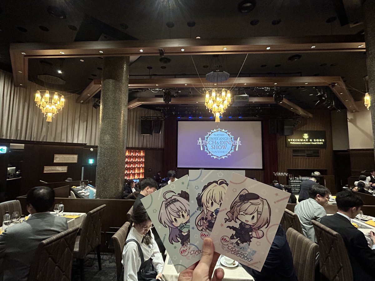k0090802's tweet photo. #リステ 
#リステップ 
#Rst_STORIA
第2部終了しました。最高の食事を楽しみながら、最高の歌をより堪能できました。最高のイベントを本当にありがとうございました☺️またランチ＆ディナーショー、ぜひお願いいたします🙇 https://t.co/N3nxJVetPl