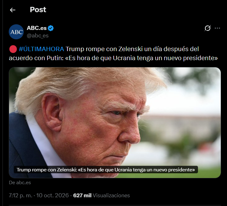 wish_or_truth's tweet photo. Quizás las noticias vayan dando soporte real a nuestro análisis : un dia después del " acuerdo " sobre el diesel con Putin, Donnie nos anuncia ésto....
Veremos....
https://t.co/TrVNBvn6HC https://t.co/K78kROEC11