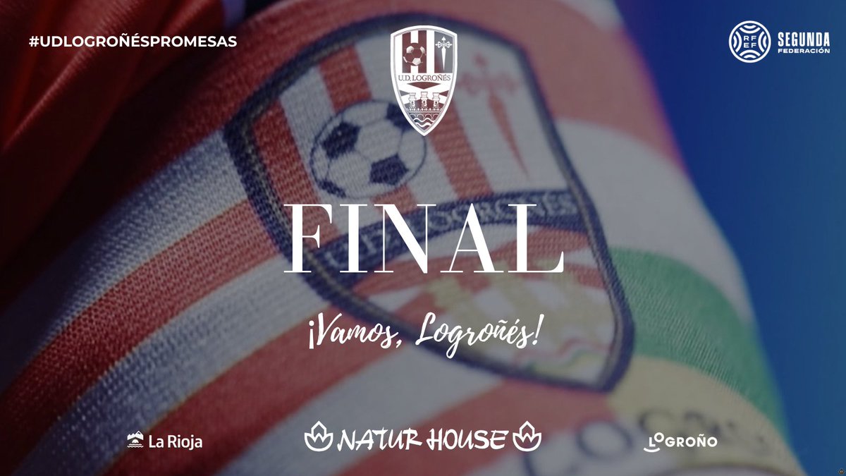 CanteraUDLog's tweet photo. 🏆 SEGUNDA RFEF 

🔚 ¡Finaliza el encuentro en la Ciudad Deportiva! ¡Importante victoria del filial blanquirrojo! ¡Dale Unión Deportiva! 🫡

UD Logroñés Promesas 2-1 UD Barbastro 

⚽️ Dani Martínez
⚽️ Raúl Bello 

#UDLogroñésPromesasBarbastro #CanteraUDLog https://t.co/3AGYhOv7NK