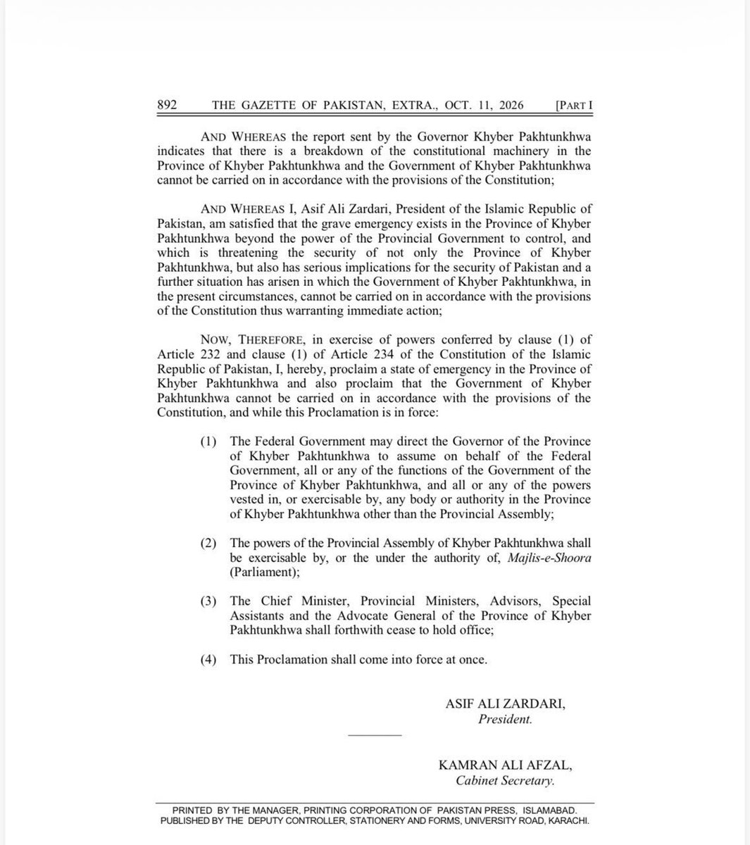 soldierspeaks's tweet photo. Declaration of ending an elected government in the province of KPK in Pakistan can turn into an act of civil war says observers in the intelligence community. https://t.co/RGyv2TbM8i