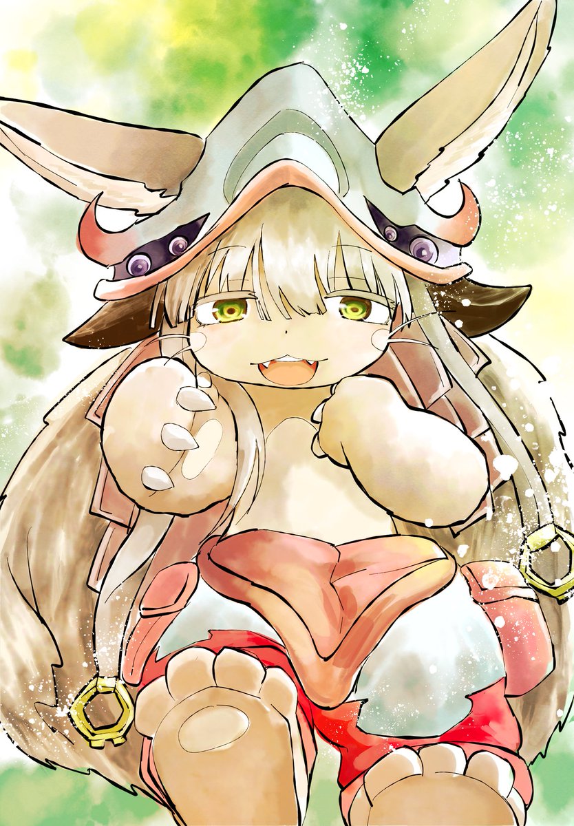 PIEN0424's tweet photo. メイドインアビスのナナチ🌱
可愛くて一度描いてみたかったキャラです😊
#メイドインアビス https://t.co/l2JzsmC71o