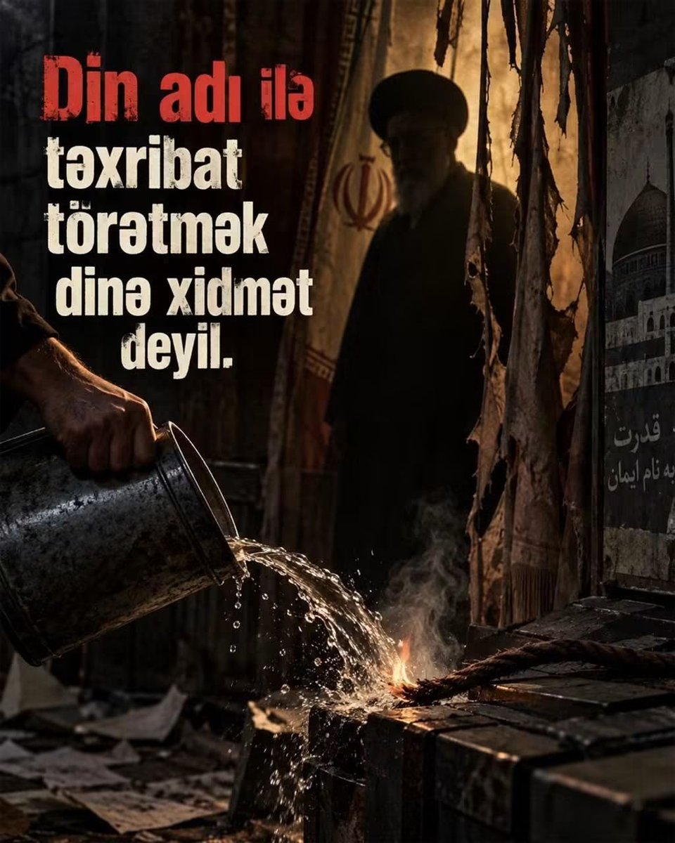 BIZ_AZ_'s tweet photo. Din adı ilə təxribat törətmək dinə xidmət deyil! https://t.co/8OyQsMfy5W