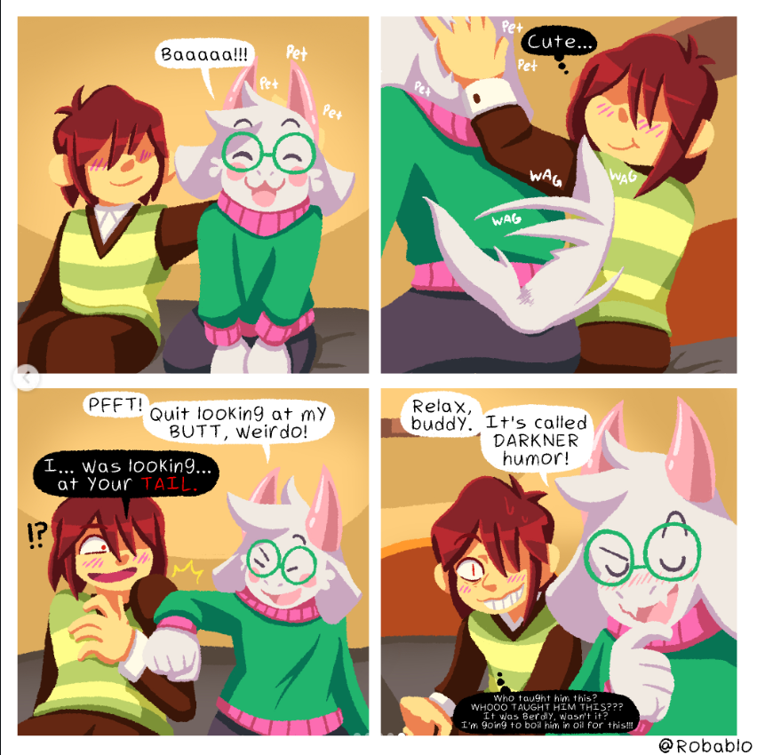 sauvage3434's tweet photo. #deltarune #kralsei #art https://t.co/ededxON4K8
