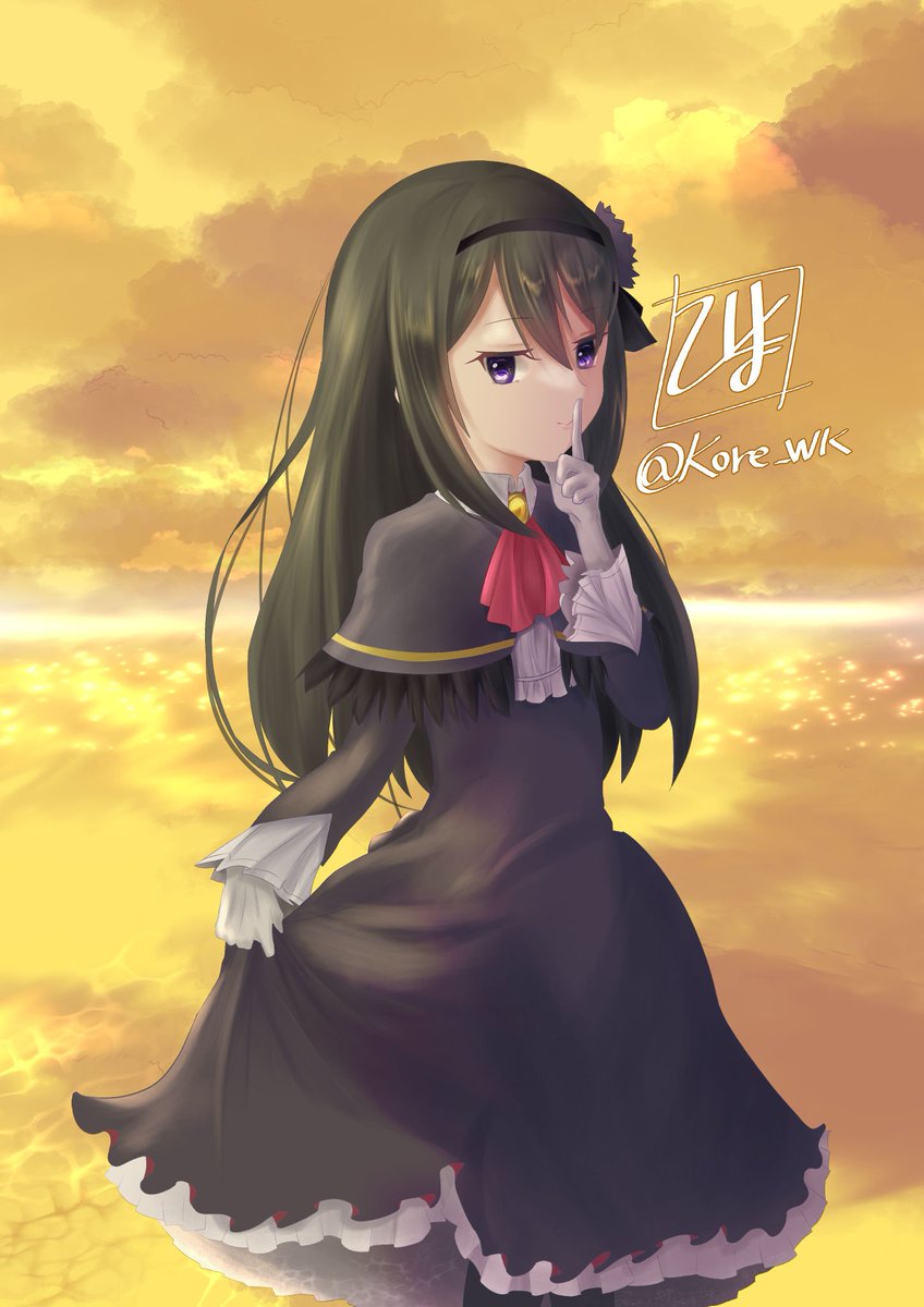 Kore_WK's tweet photo. 暁美ほむら
アジト服可愛いよね
プリレコで出した新刊の表紙絵です
(絵を上げるのを忘れてた！) https://t.co/Em5jPhbLae