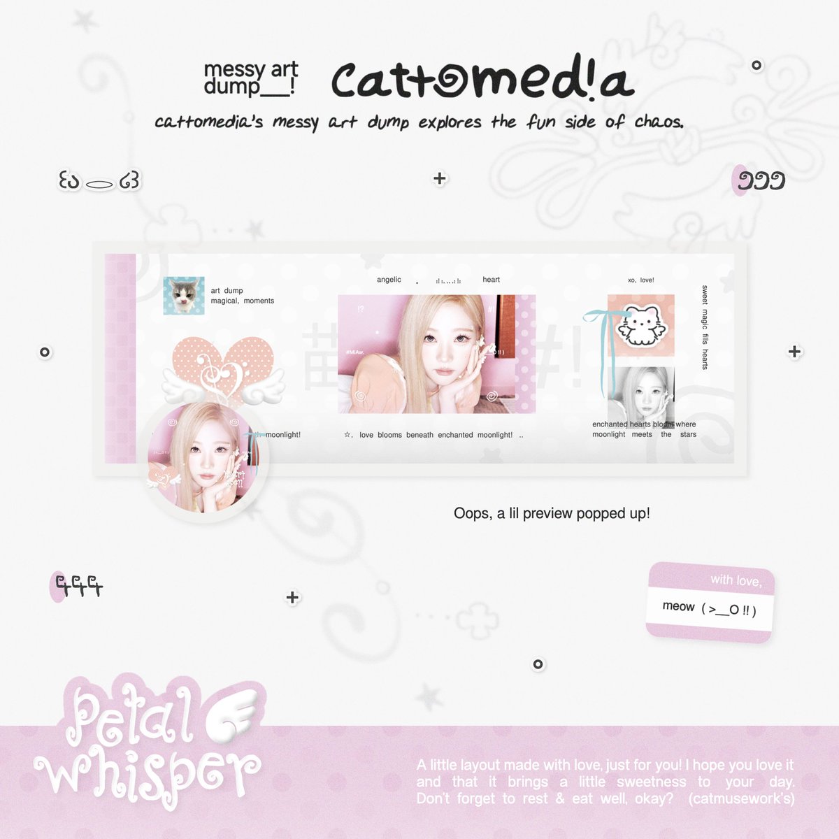 catmusework's tweet photo. Help repost? dankies. ♥︎  

Halo, aku ada layout ready stock Carmen &amp; Stella https://t.co/mrsrnwLMMM sudah free retext ava &amp;&amp; header! Jika tertarik yuk dm aku nomor layoutnya. 😼💗

(( tag: #zonauang )) https://t.co/Tp2VX3rNYB