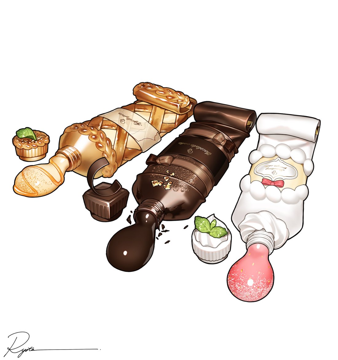 ry_o_ta_'s tweet photo. ケーキ絵具 https://t.co/SuBW49fyCL
