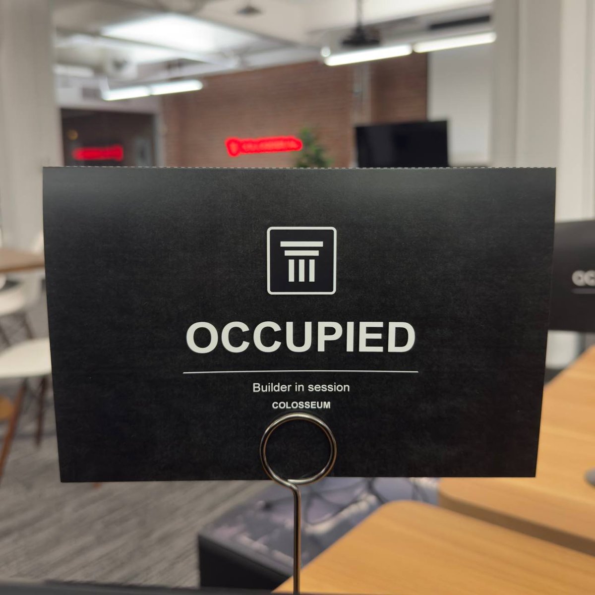 JPYDeFi's tweet photo. Singapore TOKEN2049 → @colosseum  office. 
Landed, found a desk, put up the sign.

Builder in session stays up until Monday.

Until then, we're heads down on $JPYdf, a decentralised JPY stablecoin. https://t.co/ikDrTrD0oA