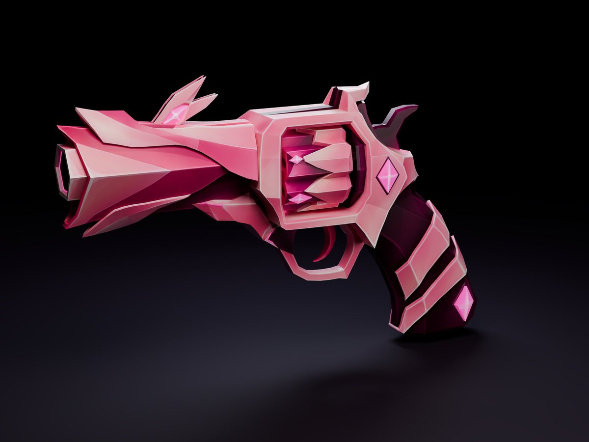 Damik_3d's tweet photo. Roseveil #Roblox #RobloxDevs #Robloxdev #3DModeling #Blender #Weapon #pistol #Gun https://t.co/4tEZJPn31g