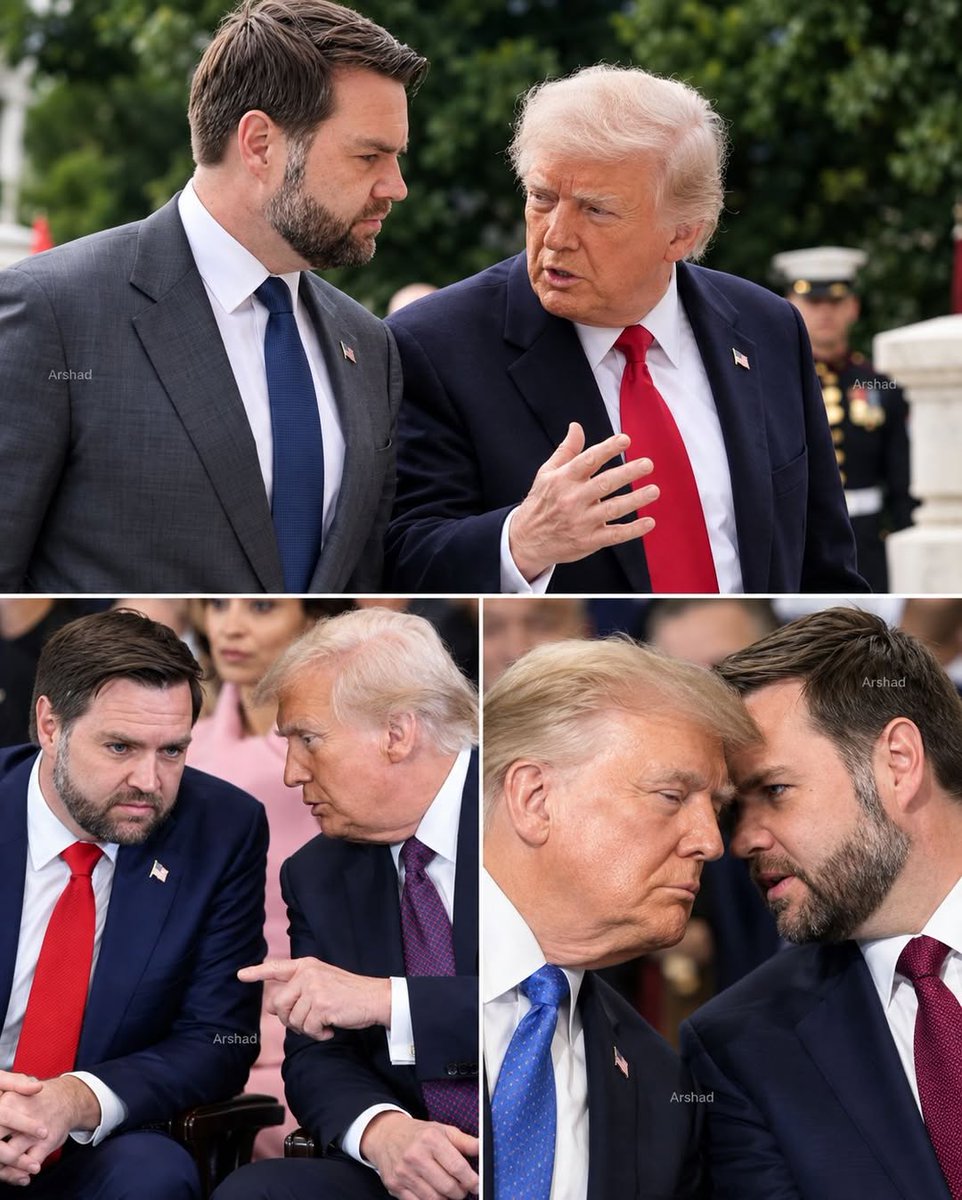 DorothyStangle's tweet photo. Donald Trump and JD Vance. These two men don't just lead together — they carry America together. And what breaks my heart is that most of us will never fully understand what that actually costs them. Donald Trump is 79 years old. A grandfather of 10. A man who built an empire from the ground up — who could be sitting on a beach in Mar-a-Lago right now, watching the sunset, without a single care in the world. Instead — he is inside the White House. Still working. Still fighting. Still choosing America over comfort. Every. Single. Day.
And right beside him — JD Vance.
A man who came from nothing. Who grew up with chaos and instability and wrote an entire book about surviving it. Who just welcomed his fourth child — baby Alec — nine weeks ago. Who should be home, exhausted, doing late night feedings and watching his newborn sleep. Two different generations. Two different backgrounds. One unbreakable bond built on shared sacrifice for a nation they both love more than their own comfort.
And here is what I keep thinking about. While Trump and JD Vance trade their sleep, their family dinners, and their peace of mind for 330 million Americans — most of us will never even say thank you.
Not today. Today I stop. And I say it loud enough for both of them to hear it. Thank you, President Trump. Thank you, Vice President Vance. We see you. We feel your sacrifice. And we will never stop praying for you. 🙏 God — keep these two men strong, healthy, and protected. Keep their families safe and full of joy. And on their hardest days — remind them that millions of Americans are grateful for everything they carry in silence. 🙏🇺🇲
TYPE: THANK YOU BOTH if these two men deserve more appreciation than they ever receive.  👇
Share this for every American who believes real leadership means never putting yourself first. ❤️