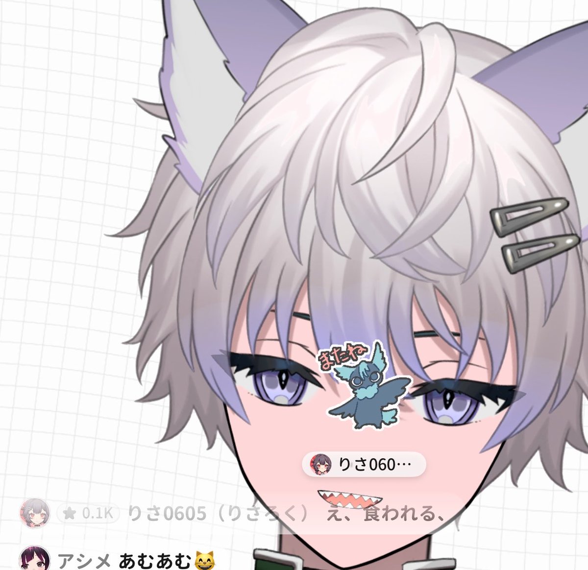 RAZORBlLL's tweet photo. ふと思いつきで始めた配信に久しぶりの子が来てくれてアツい❗️
しかもケーキくれたしほんとにありﾓｸﾞﾓｸﾞﾓｸﾞﾓｸﾞ…
きてくれたらむちとアシメもありがとだよ〜 https://t.co/LjibsNKXOL