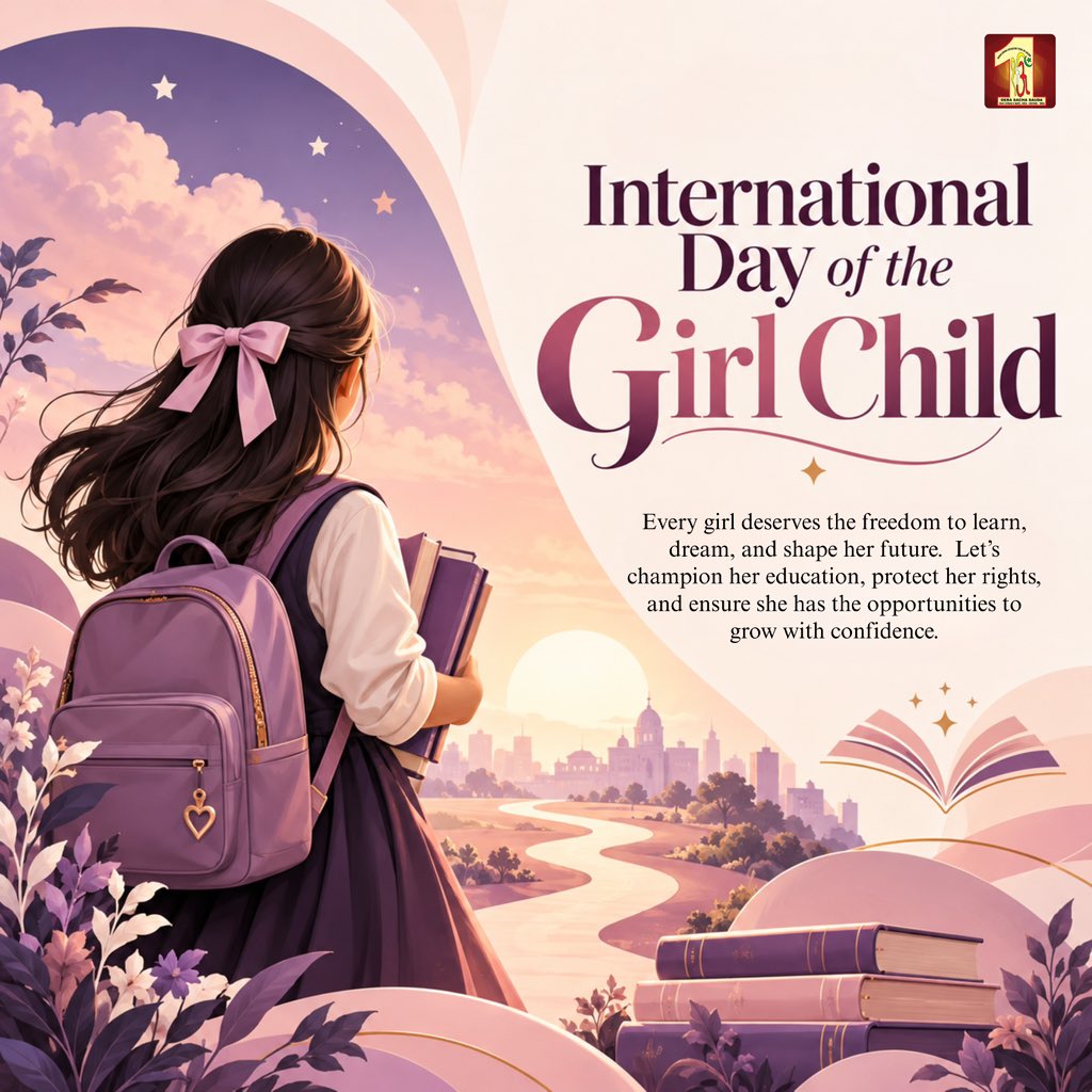 DSSNewsUpdates's tweet photo. A girl’s future should be written by her dreams—not decided by someone else.
This International Day of the Girl Child, let’s end child marriage and invest in her education, health, safety, and voice.
Because when girls rise, entire communities rise with them.

#InternationalDayOfTheGirlChild #GirlChildDay #EndChildMarriage