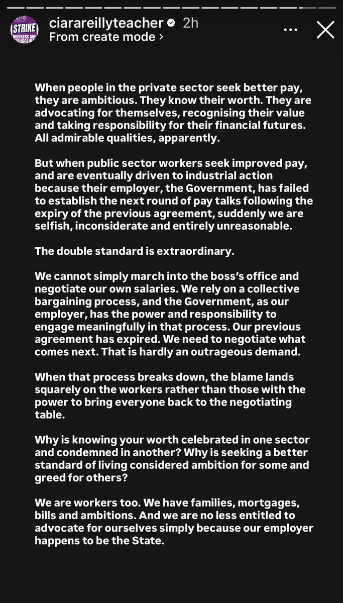 ciaraquill's tweet photo. #edchatie

If you are involved in education here in Ireland, then Ciara Reilly is well worth following on Instagram.

Here she speaks about our politicians and their framing/spin of the forthcoming industrial action by teachers, well said 👏🏻 maith thú, Ciara! https://t.co/yof95CsQhb