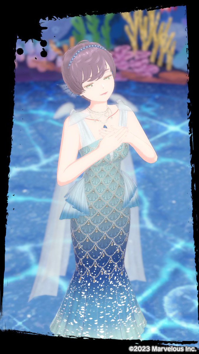 luuna74780413's tweet photo. テーマは『人魚姫🧜‍♀️🫧』
何枚も撮影してやっと、この表情が撮れました📸
#ファッションドリーマー 
#FashionDreamer https://t.co/DRmdYiIQ0d